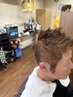 メンズカット+シェービング(眉毛カット付き)+白髪染め