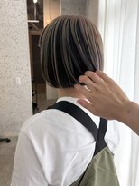 ラニヘアサロン(lani hair salon) ミルクティーベージュ/アンブレラカラー/インナーカラー/ボブ/