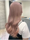 ハイトーンカラーミルクティーベージュピンクベージュ韓国30代