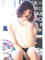 マイティ バイ エイチ(mighty by H)&nbsp;【mighty】 厚めバングボブ×ボルドー