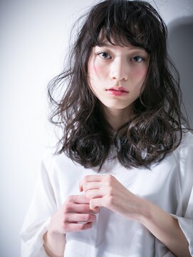 カバーヘア イヴ 戸頭店(COVER HAIR EVE) *EVE戸頭*くせ毛風カールｘ黒髪の好感度スパイラルセミディw