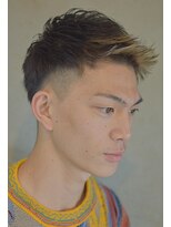 ヘアアイラッシュ リベット(hair eyelash RIVET)&nbsp;フロントハイライト×モヒカンスタイル