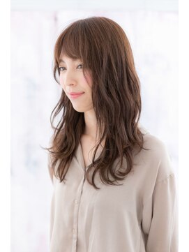 ミック ヘアアンドビューティー 大山店(miq  Hair&Beauty) 無造作カーリーでニュアンス感…オレンジブラウンこなれレディb