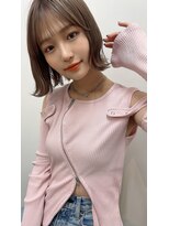 サンド クリア 横浜本店(sand clear)&nbsp;結べるボブ×ミルクティーベージュ