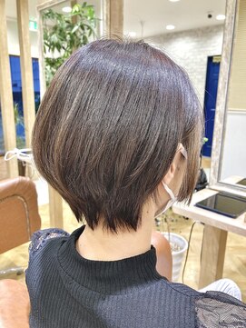 ジェービーヘア 稲毛(jb hair) 前髪なしショートグレージュカラーレイヤーショート 【稲毛】