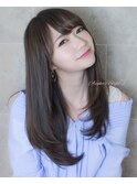 AFLOAT明日香の 暗髪 さらさらストレート ロング