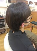 マッシュショート/丸みショート/ひし形/艶感/20代30代40代/小顔