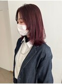 【emme×笹川】小顔ボブダークチェリー