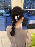 【目黒】編みおろしアレンジ #結婚式 #お呼ばれヘア