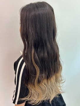 インパークス 江古田店(hair stage INPARKS) 裾カラー/イヤリングカラー/デザインカラー/イエローベージュ