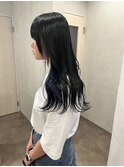 ブルーブラック インナーカラー ブルー