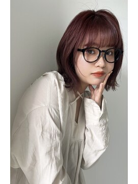 ラナホンジン(Lana HONJIN) 韓国風/透明感カラー/オリーブベージュ/前髪/小顔カット