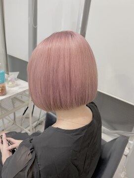 イヴ 原宿(I've) 丸みボブ×ピンクベージュ【原宿/i've】tomoya