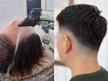 クラウンクラウン(CLOWN CLOWN)の写真/プロが仕上げる男前度アップ！上質な顔そり＆眉カット◎バランスを見極めたプロの眉カットもお任せ下さい。
