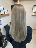 大人可愛い小顔プラチナブロンドヘア20代30代40代◎