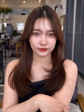 コート 表参道(Cote) レイヤーロング/韓国レイヤー ショコラブラウンオリーブベージュ