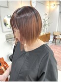 切りっぱなしボブ/大人女子におすすめ/ミニボブ/束感カット