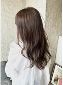 新宿/ロングレイヤー/透明感カラー/ピンクベージュ