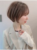 □ ショート/ハイライトカラー/白髪/白髪ぼかし/くびれヘア
