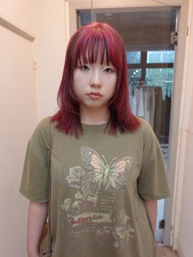 ネアー 新潟(NEER) アプリコットオレンジ/くびれヘア/レイヤーショート［新潟］