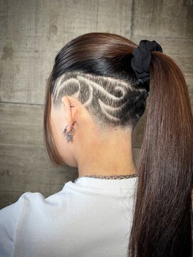 ビンゴ(BINGO) 2283刈り上げバリカンアートタイトロープチャコールグレー