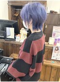 ショートウルフ×ブルー×パープル【横須賀中央】