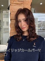 グランジュテ(grandjute)&nbsp;小顔カット　カラー　ハイライト　デジタルパーマ　那覇