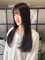 アンニュ(annuy)&nbsp;レイヤーカット 韓国ヘア 髪質改善 縮毛矯正 顔周りカット 20代