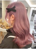 ハイトーンカラーミルクティーベージュピンクベージュ韓国30代