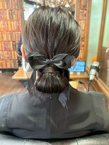 エイチエムヘアーホーム 池袋2号店(H M hair home) シニヨン/ヘアセット/ヘアアレンジ/顔周りカット/リボンアレンジ