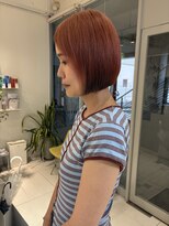 ステラ ヘア デザイン サロン(STELLA hair design salon)&nbsp;切りっぱなしボブ×アンブレラカラー 【由比藤】
