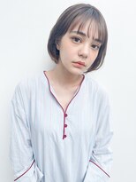 ビーチ(BEACH) ★前髪あり韓国レイヤーボブミルクブラウンくびれヘアヨシンモリ