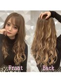 キャラメルベージュ#シールエクステ#耳かけ#イメチェン#沖縄