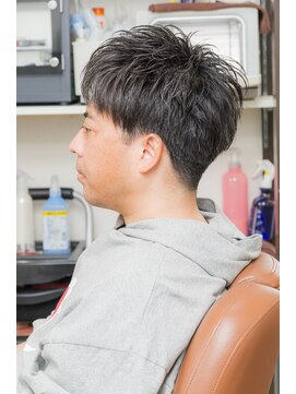 ヘアージャンティ(HAIR GENTIL) メンズ ショート 【 ショートレイヤー × ソフトツーブロック 】