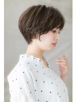 カバーヘア ブリス 大宮西口(COVER HAIR bliss)&nbsp;オリーブグレージュ小顔ショートマッシュヘアY大宮30代40代50代