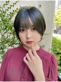 大人可愛い/丸み/小顔/シースルー/ショートボブ@小原拓馬