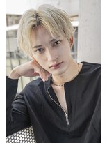 小久保style☆波巻きハイライト束感ツーブロックマッシュ
