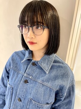 レトン 銀座(leton) ペールベージュ/外ハネボブ/大人かわいい/セクションカラー[銀座