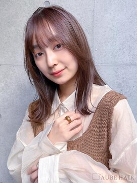 オーブ ヘアー アクト 八女店(AUBE HAIR act) 20代・30代_くびれ巻き/ブラウンベージュ