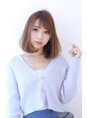 マロンベージュAラインロブ