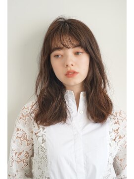 パール(PearL) 【PearL】ゆるパーマミディアム×シルクハイライトカラー