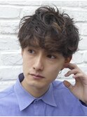 ツイストスパイラルパーママッシュメンズパーマ波巻きパーマ