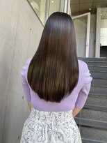 キュア 表参道(CURE)&nbsp;黒髪/グレージュカラー/ココアベージュ/ヘルシーロング[表参道]