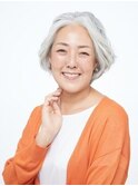 60代の方に◎ヘアセットが簡単 ひし形ボブ