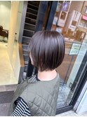 ショートボブ/グレージュカラー/髪質改善/20代30代40代