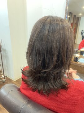 セレスト 心斎橋店(CELESTE) N.カラー　ベージュ　くびれレイヤースタイル　心斎橋