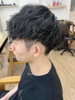 ネオリーブ クーロ メゾン 横浜(Neolive curro Maison)&nbsp;波巻きスパイラル×ツイストパーマ[メンズ]　ニュアンスパーマ