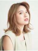 外ハネボブ/エギョモリ/菱形ボブ/ペールベージュ[新宿]