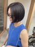 【新規】カット＆リタッチカラー＆健康的な髪に導くトリートメント　￥11800