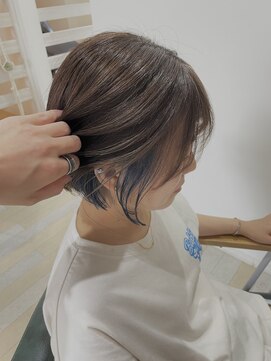 ヘアーデザインディアー(hair design Dear～) ボブスタイルに合うアクセントカラー